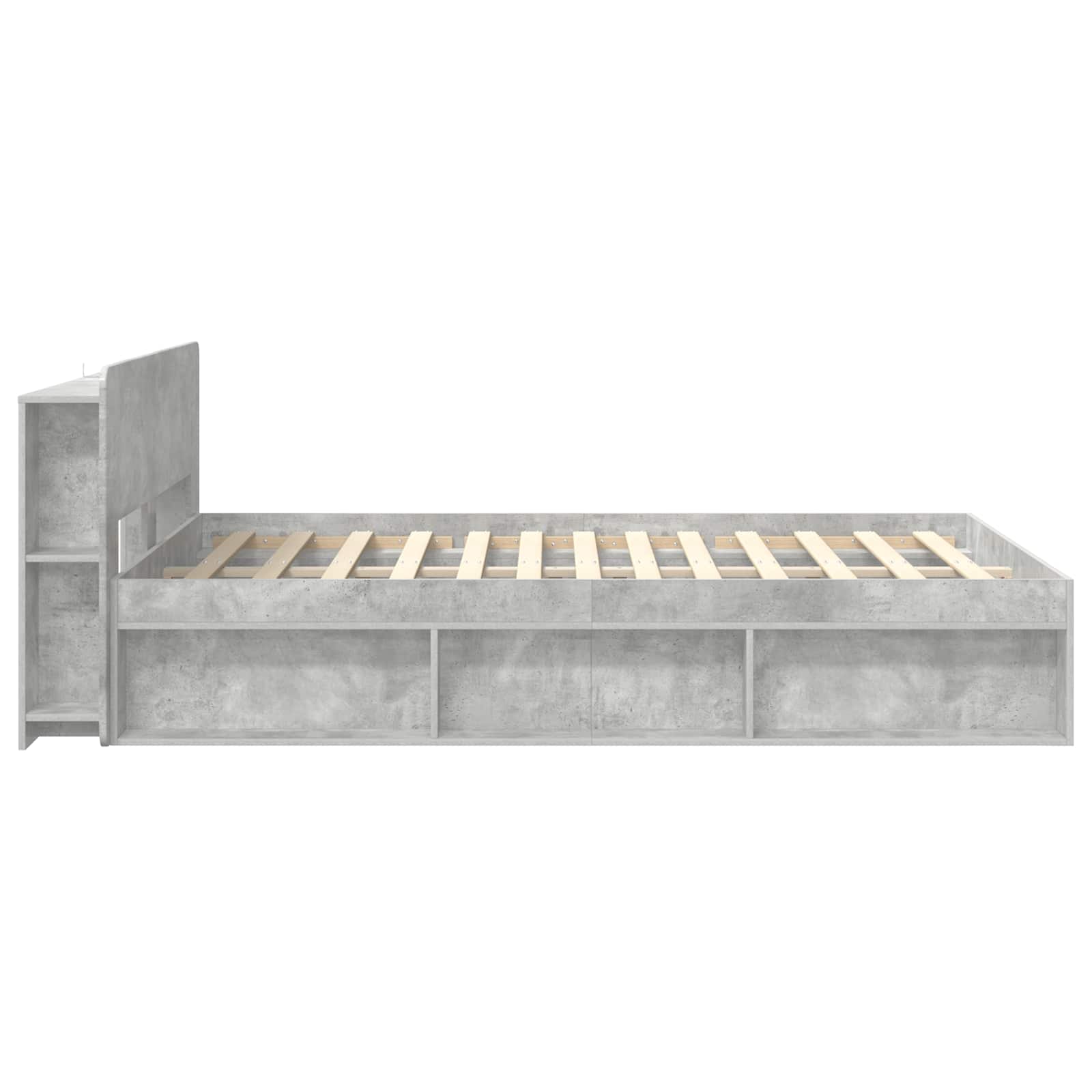 Rám postele s úložným prostorem Betonově šedá 140 x 190 cm - obrázek 4