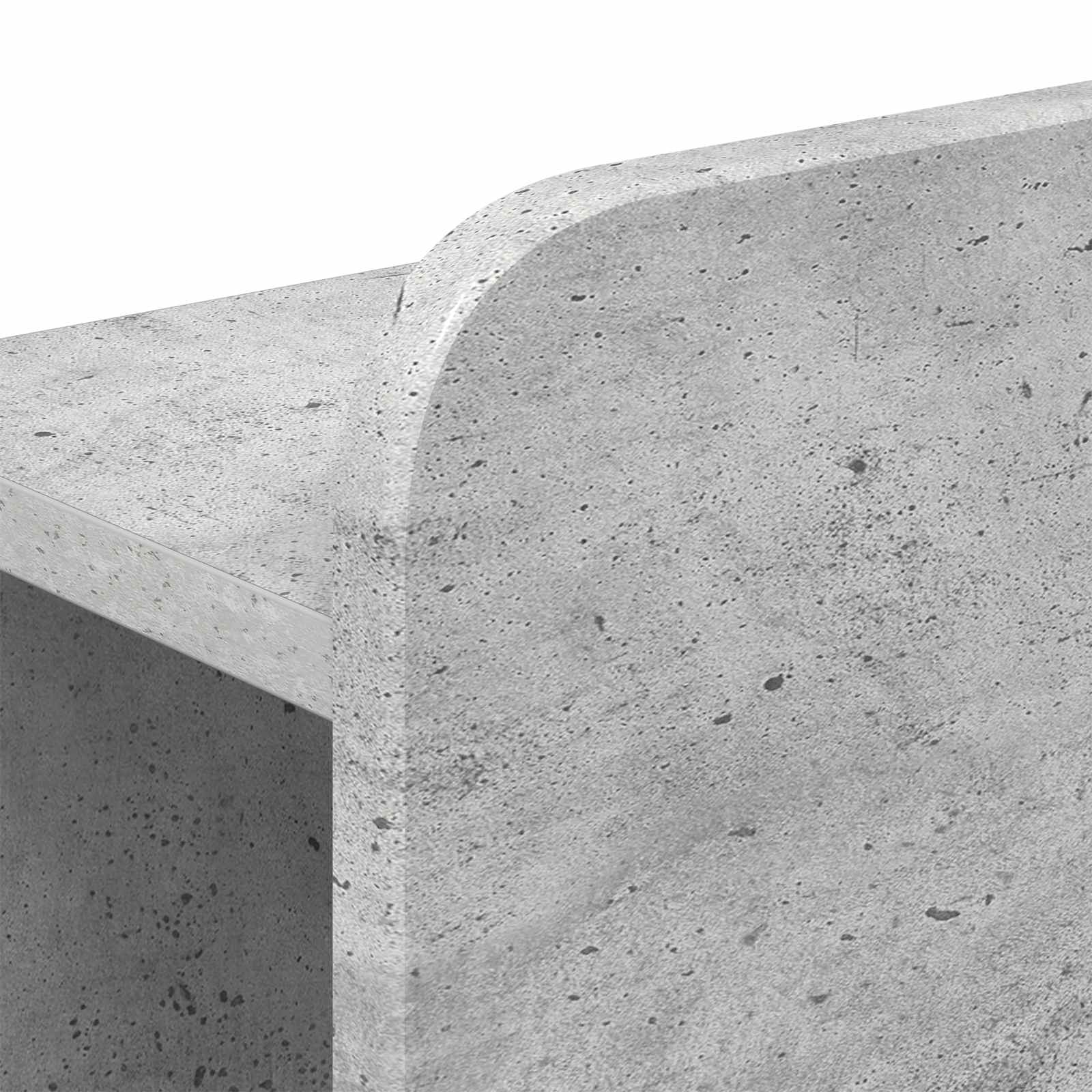 Леглово рамо с хранилище с таблото Бетонно сиво 150 x 200 cm — изображение 4