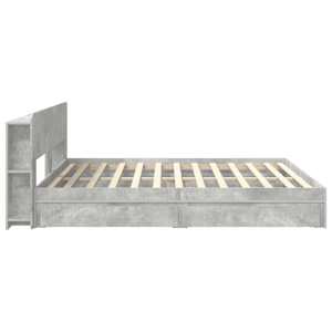Rám postele s úložným prostorem Betonově šedá 200 x 200 cm - obrázek 5