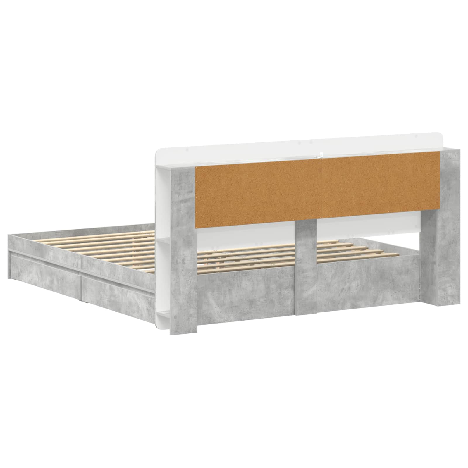 Rám postele s úložným prostorem Betonově šedá 200 x 200 cm - obrázek 6