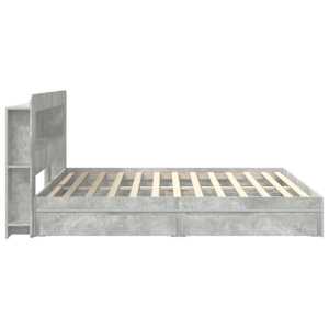 Rám postele s úložným prostorem Betonově šedá 200 x 200 cm - obrázek 5