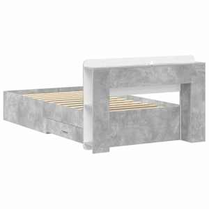 Rám postele s úložným prostorem Betonově šedá 80 x 200 cm - obrázek 6