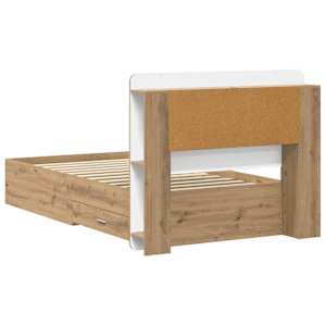 Rám postele s úložným prostorem s čelo Dub artisan 90 x 190 cm - obrázek 6