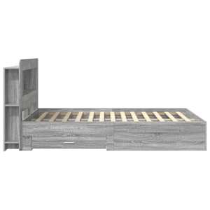 Rám postele s úložným prostorem s čelo Šedý Sonoma 160 x 200 cm - obrázek 4
