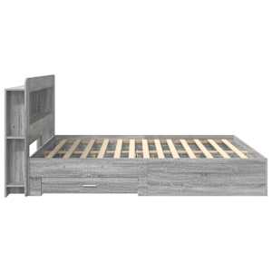 Rám postele s úložným prostorem s čelo Šedý Sonoma 200 x 200 cm - obrázek 4