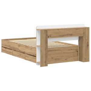 Rám postele s úložným prostorem s čelo Dub artisan 80 x 200 cm - obrázek 6