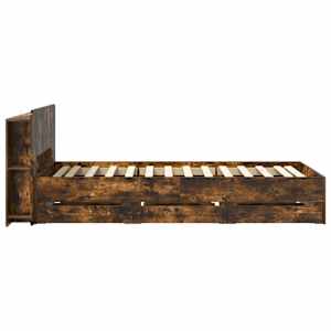 Rám postele s úložným prostorem s čelo Kouřový dub 90 x 200 cm - obrázek 5