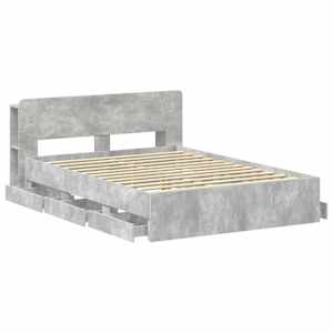 Rám postele s úložným prostorem Betonově šedá 150 x 200 cm - obrázek 4