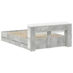 Rám postele s úložným prostorem Betonově šedá 150 x 200 cm - obrázek 6