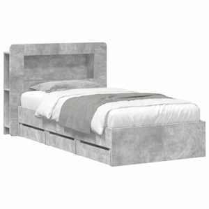 Rám postele s úložným prostorem Betonově šedá 75 x 190 cm - obrázek 2