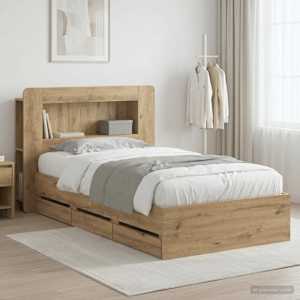 Rám postele s úložným prostorem s čelo Dub artisan 80 x 200 cm - obrázek 1
