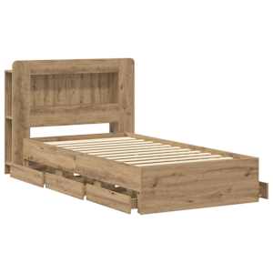 Rám postele s úložným prostorem s čelo Dub artisan 80 x 200 cm - obrázek 4