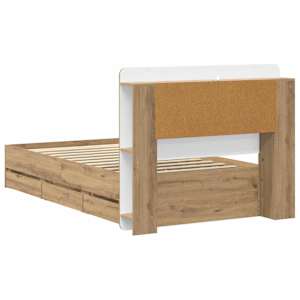 Rám postele s úložným prostorem s čelo Dub artisan 80 x 200 cm - obrázek 6