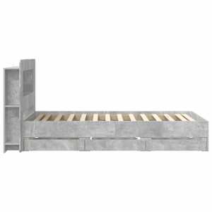 Rám postele s úložným prostorem Betonově šedá 90 x 190 cm - obrázek 5