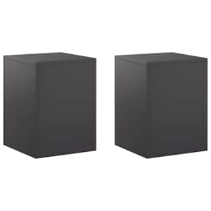 vidaXL Taimede alus 2 pcs Must 30 x 30 x 40 cm Teras