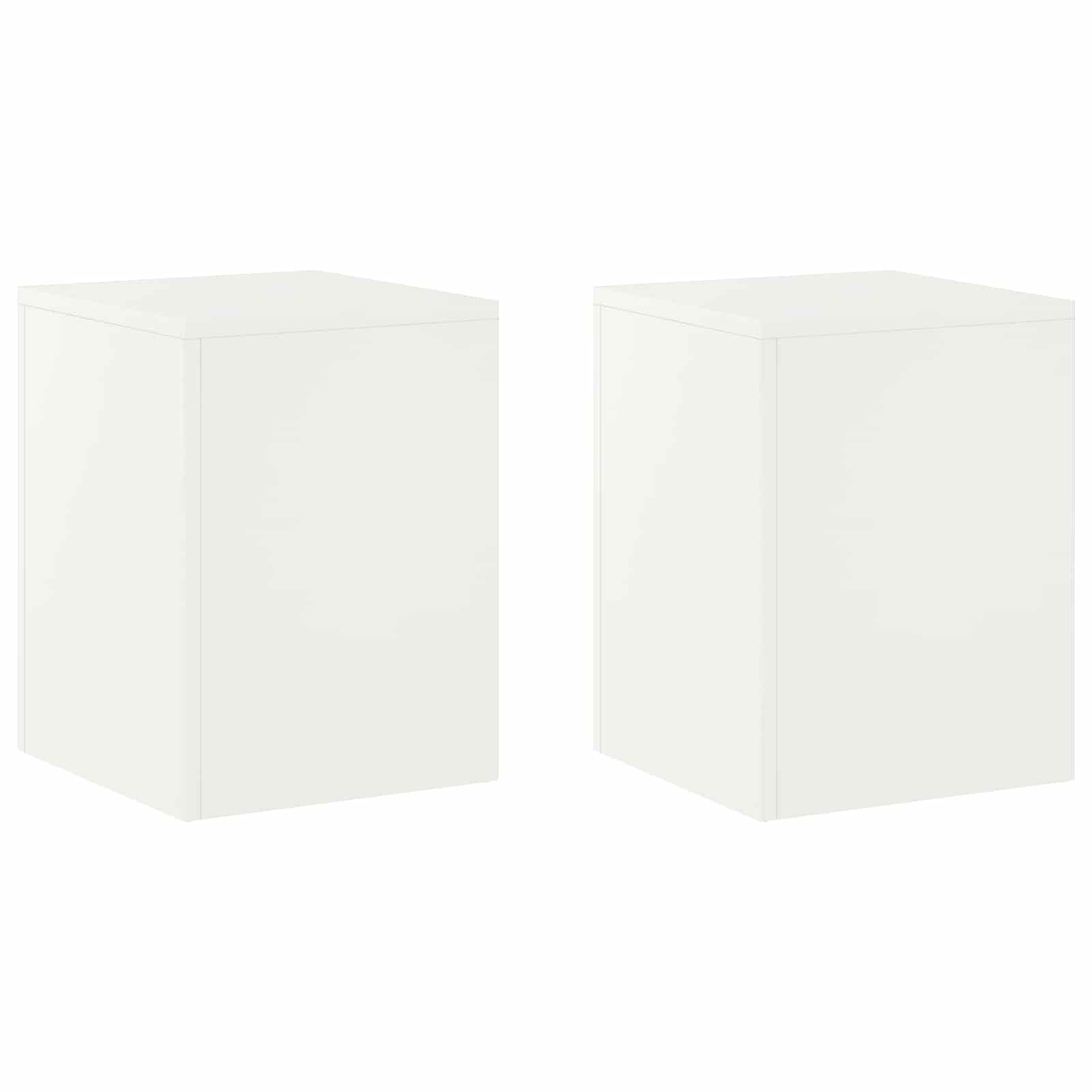 Plantenstandaard 2 pcs Wit 30 x 30 x 40 cm Staal image 2