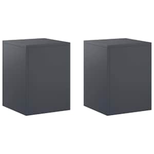 vidaXL Taimede alus 2 pcs Antratsiit 30 x 30 x 40 cm Tsingitud teras