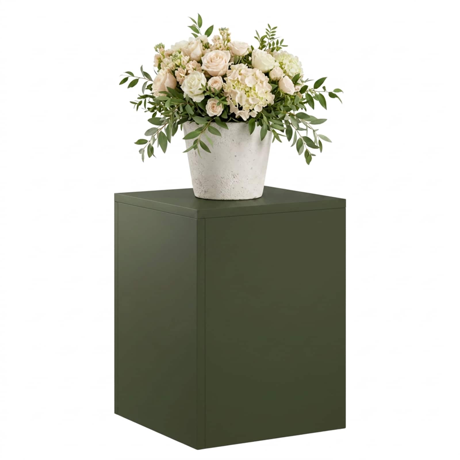 Plantenstandaard Olijfgroen 30 x 30 x 40 cm weervast staal image 3