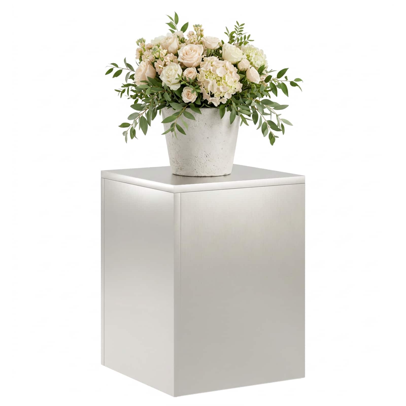 Plantenstandaard zilver 30 x 30 x 40 cm Staal image 3