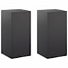 vidaXL Taimede alus 2 pcs Must 30 x 30 x 60 cm Teras