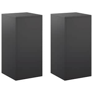 vidaXL Taimede alus 2 pcs Must 30 x 30 x 60 cm Teras
