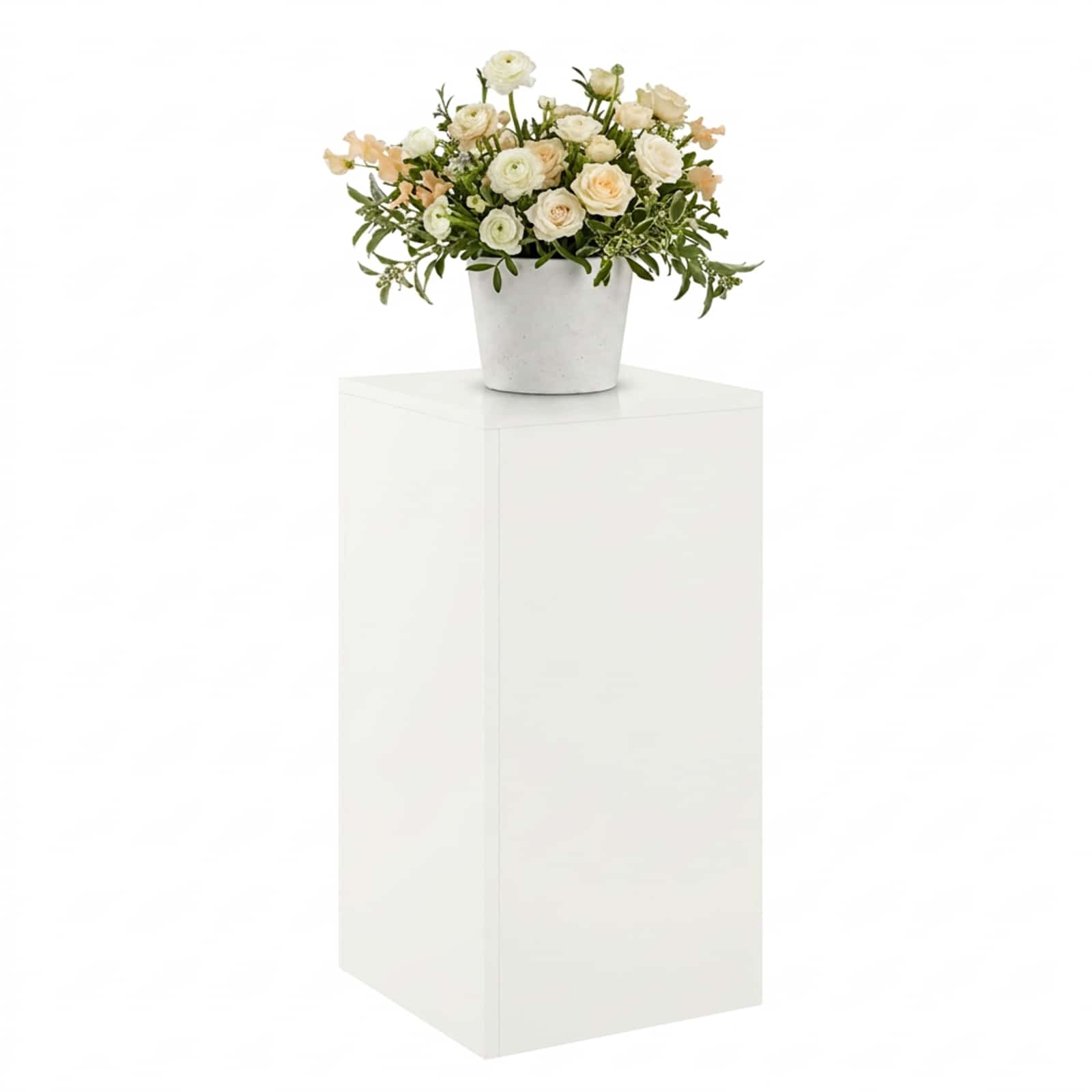 Plantenstandaard Wit 30 x 30 x 60 cm Staal image 3