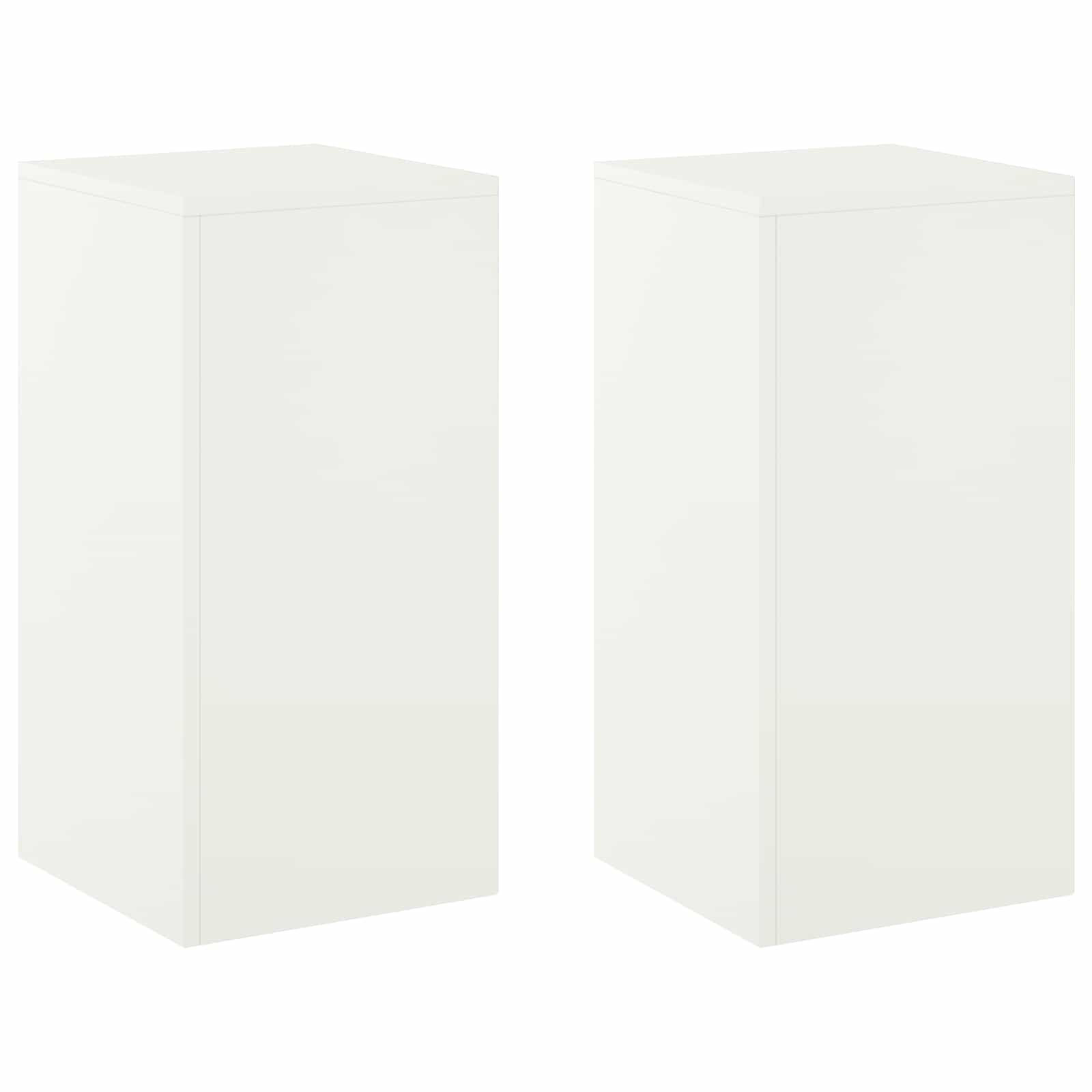 Plantenstandaard 2 pcs Wit 30 x 30 x 60 cm Staal image 2