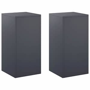 vidaXL Taimede alus 2 pcs Antratsiit 30 x 30 x 60 cm Tsingitud teras