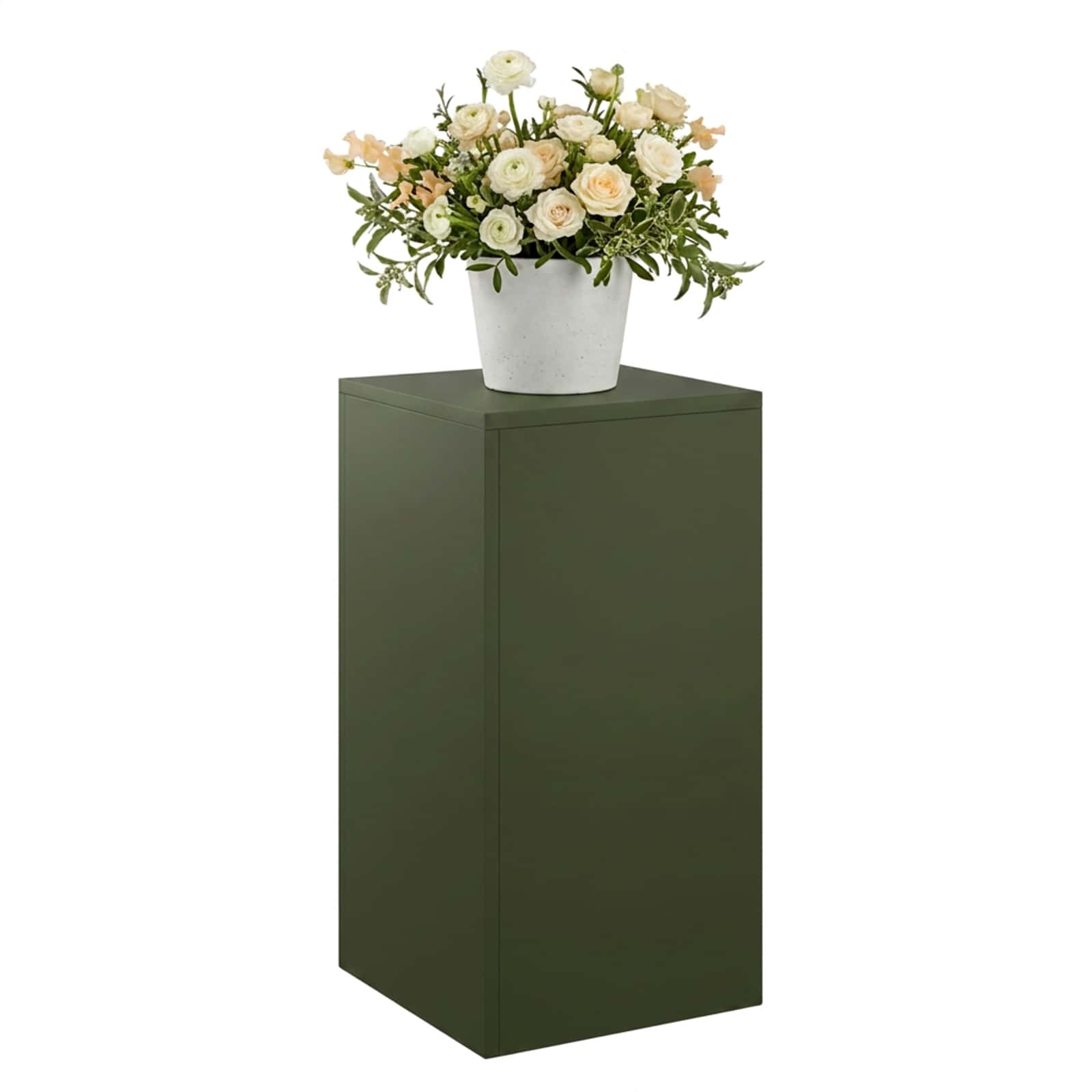 Plantenstandaard Olijfgroen 30 x 30 x 60 cm weervast staal image 3