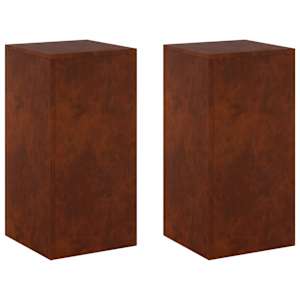 vidaXL Taimede alus 2 pcs Rooste 30 x 30 x 60 cm Ilmastikukindel teras