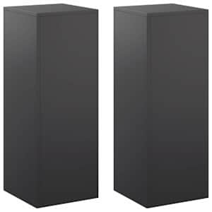 vidaXL Taimede alus 2 pcs Must 30 x 30 x 80 cm Teras