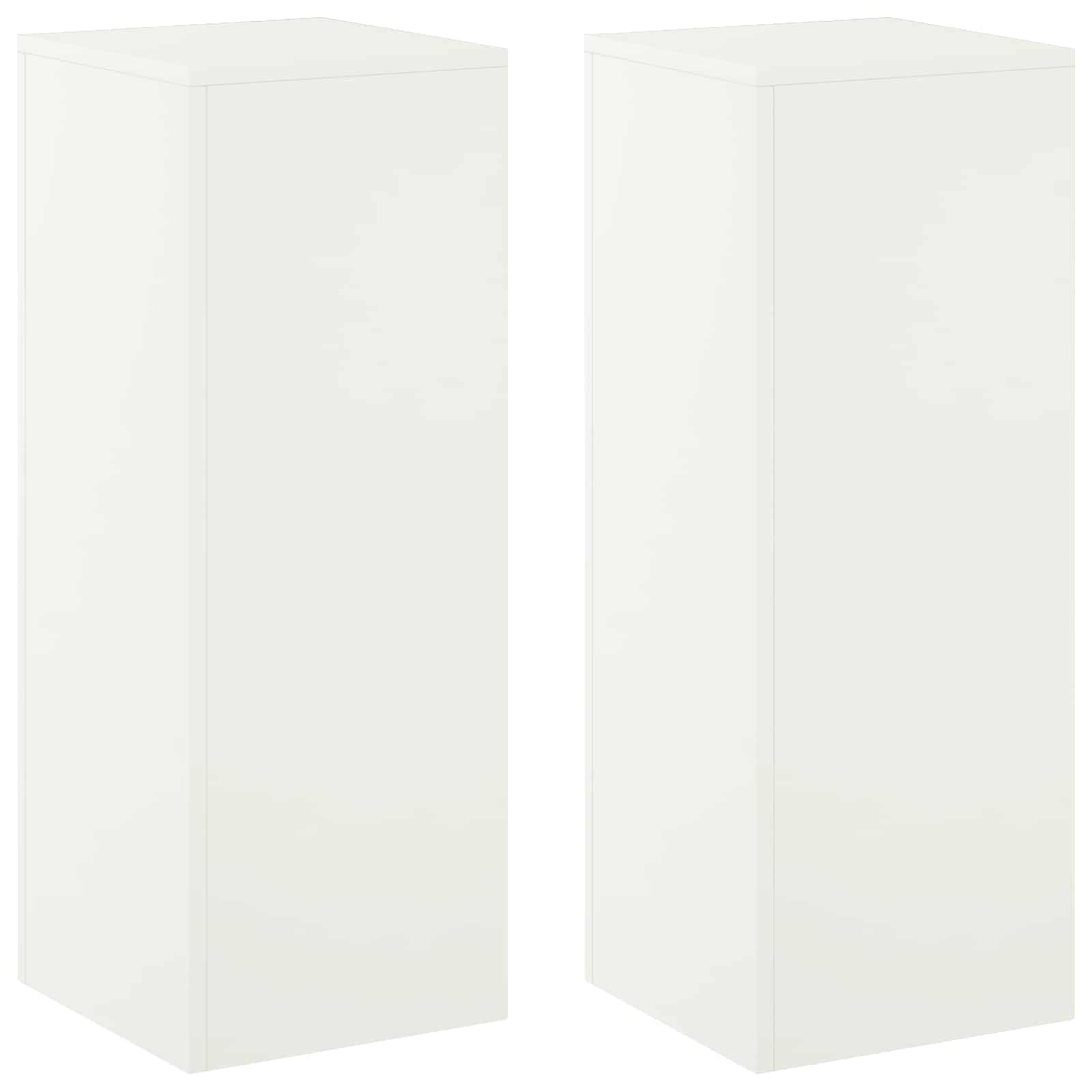 Plantenstandaard 2 pcs Wit 30 x 30 x 80 cm Staal image 2