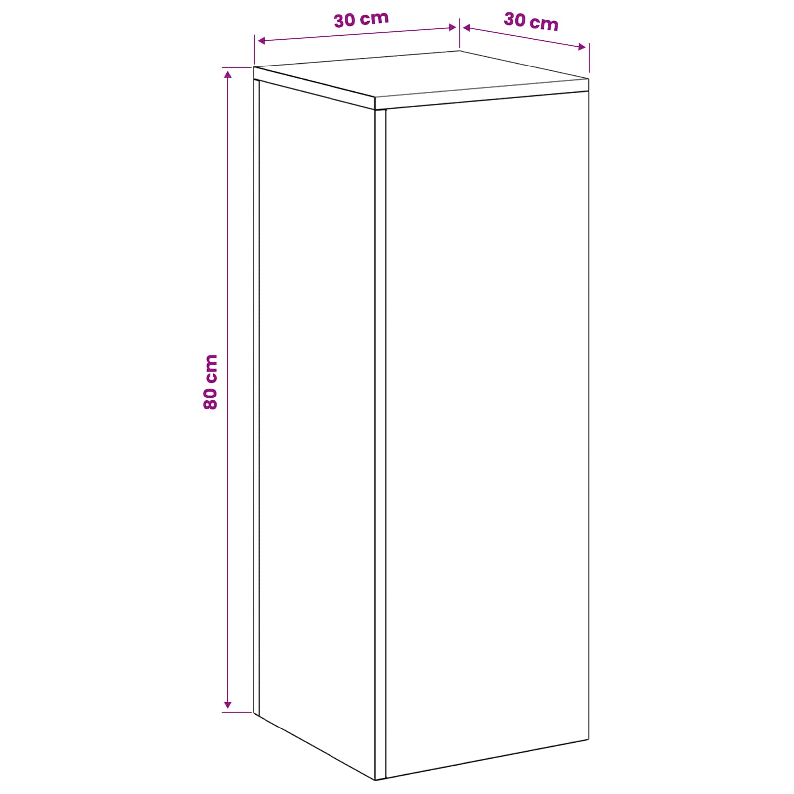 Plantenstandaard 2 pcs Wit 30 x 30 x 80 cm Staal image 8