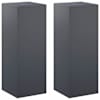 vidaXL Taimede alus 2 pcs Antratsiit 30 x 30 x 80 cm Tsingitud teras