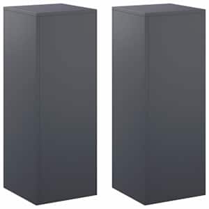 vidaXL Taimede alus 2 pcs Antratsiit 30 x 30 x 80 cm Tsingitud teras