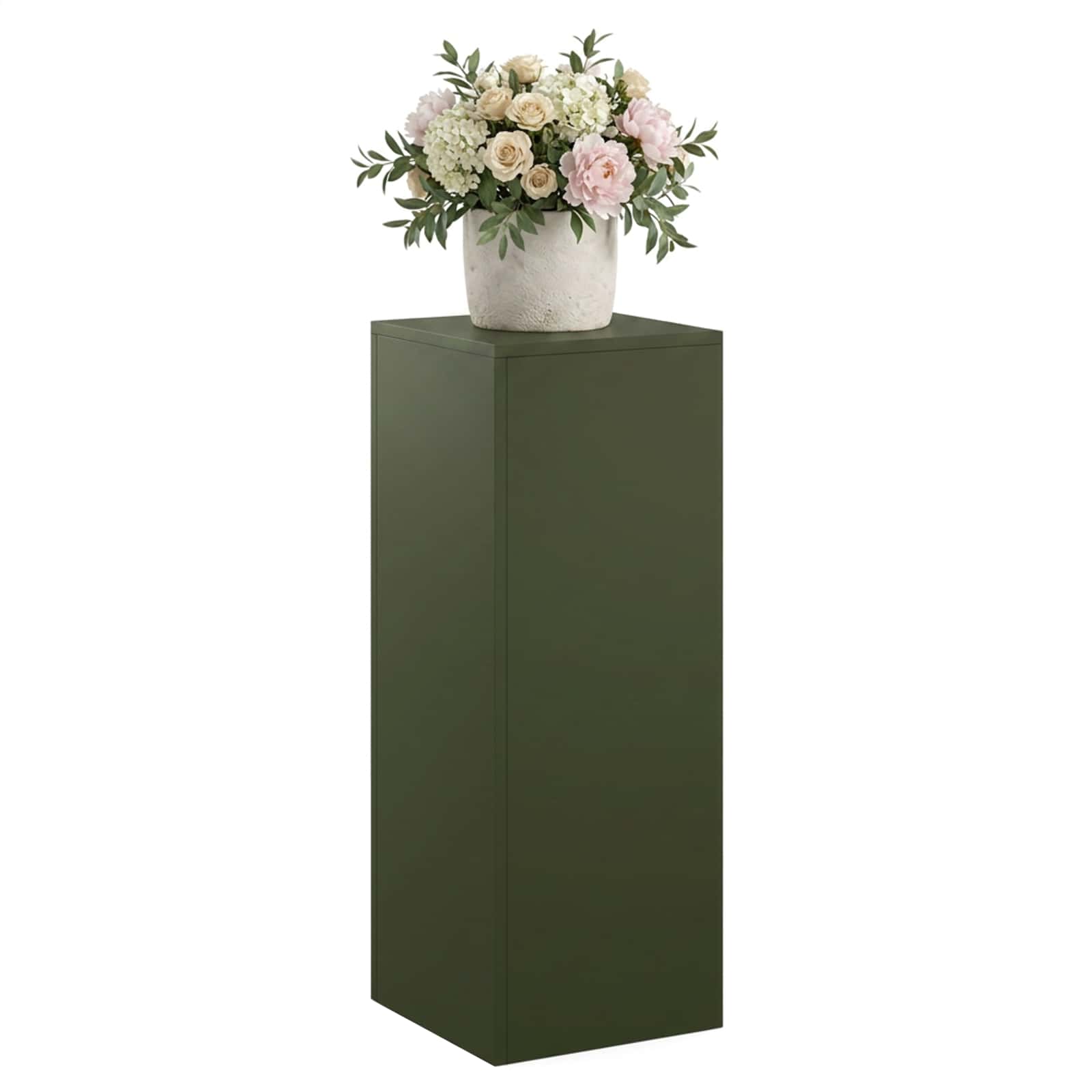 Plantenstandaard Olijfgroen 30 x 30 x 80 cm weervast staal image 3