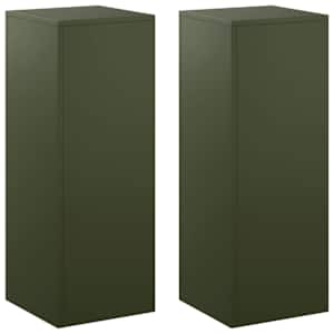 vidaXL Taimede alus 2 pcs Oliiviroheline 30 x 30 x 80 cm Teras