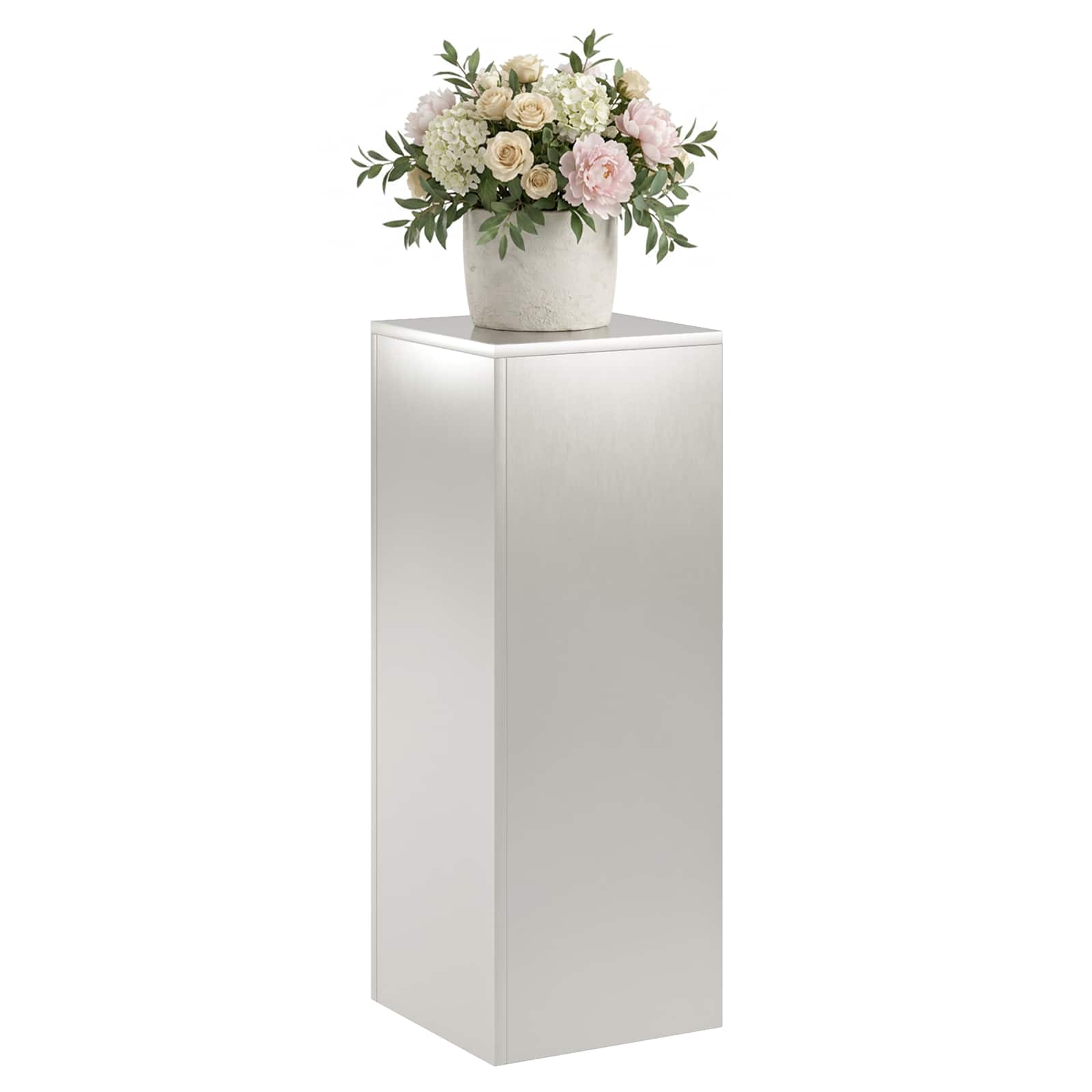 Plantenstandaard zilver 30 x 30 x 80 cm Staal image 3