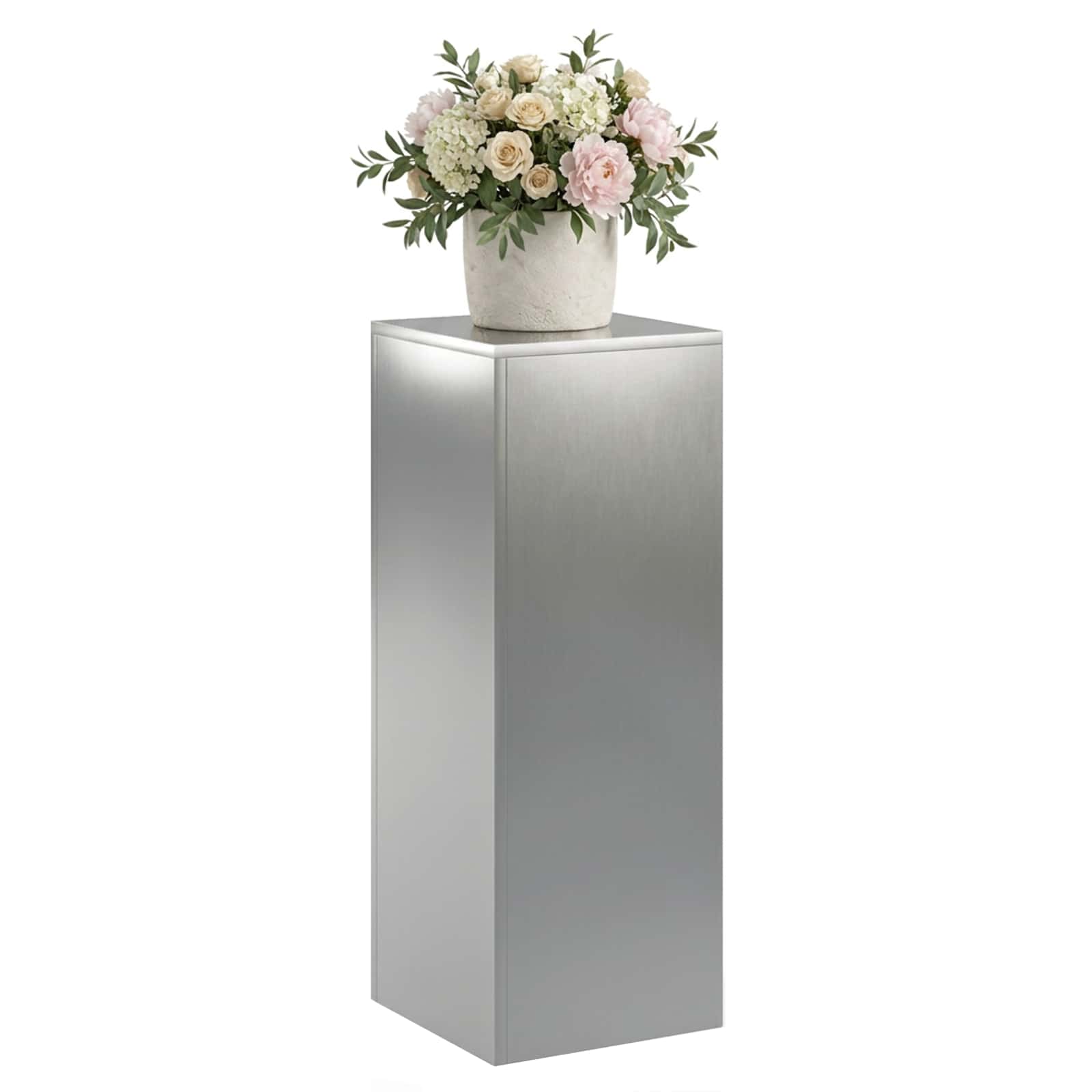 Plantenstandaard zilver 30 x 30 x 80 cm Staal image 3
