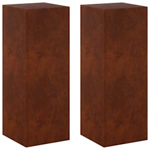 vidaXL Taimede alus 2 pcs Rooste 30 x 30 x 80 cm Ilmastikukindel teras