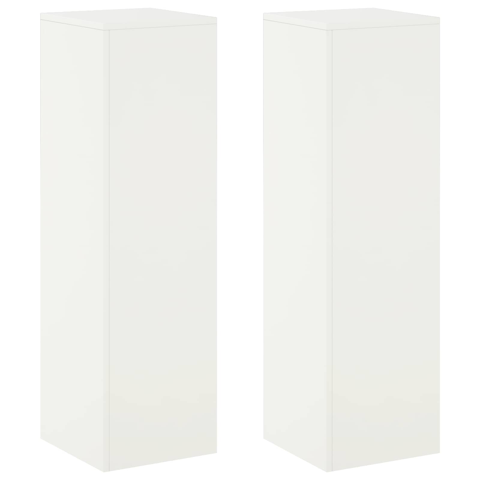 Plantenstandaard 2 pcs Wit 30 x 30 x 100 cm Staal image 2