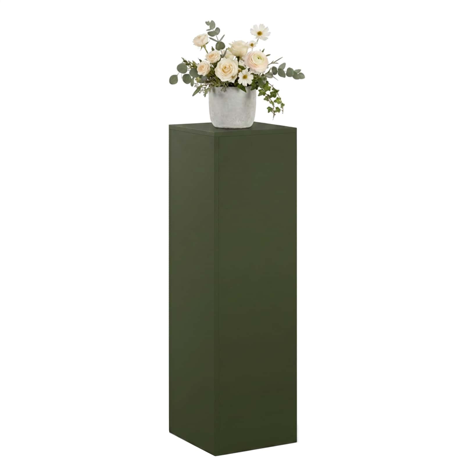Plantenstandaard Olijfgroen 30 x 30 x 100 cm weervast staal image 3