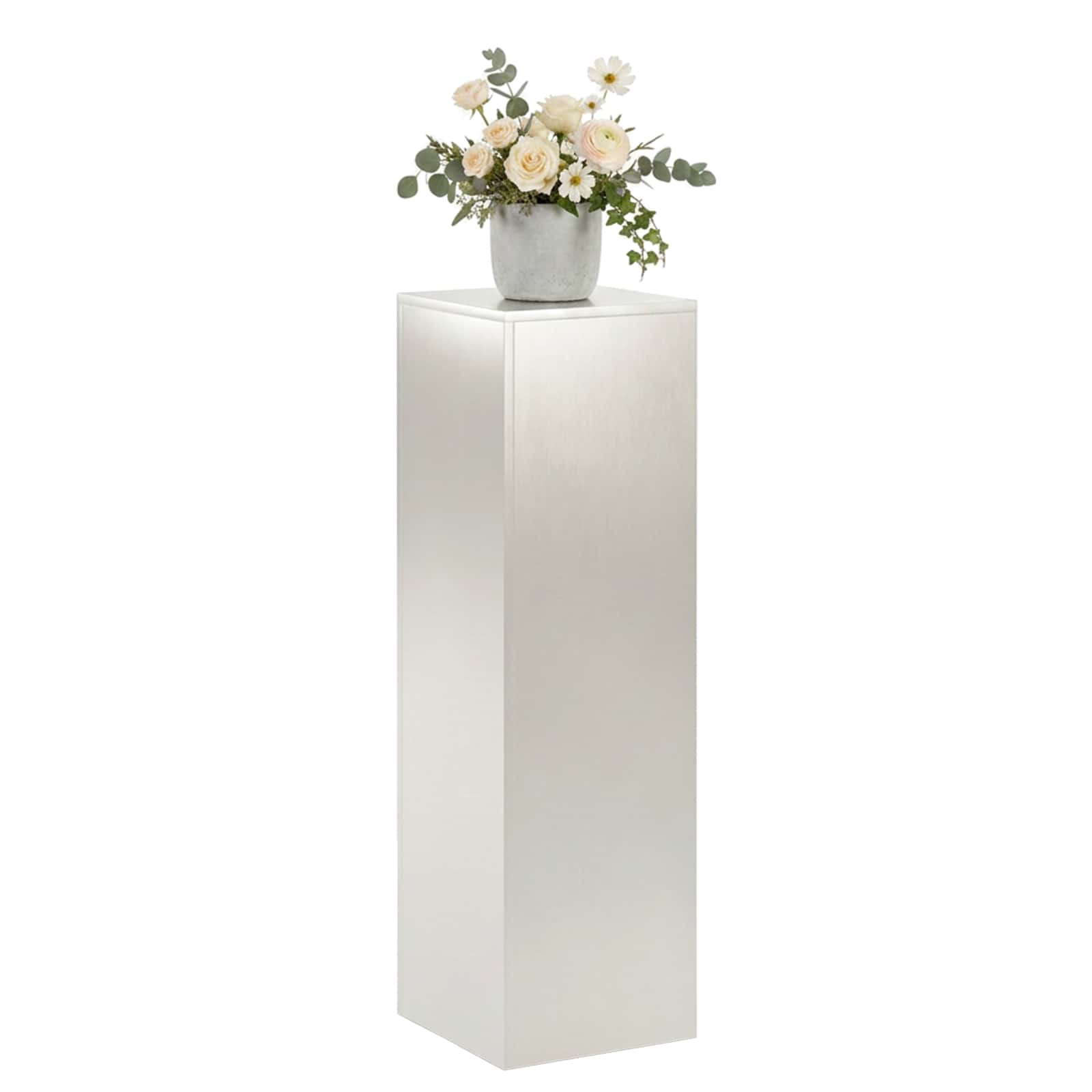 Plantenstandaard zilver 30 x 30 x 100 cm Staal image 3