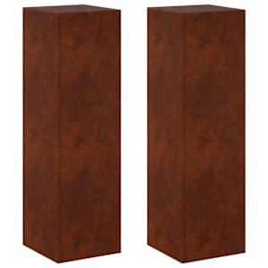 vidaXL Taimede alus 2 pcs Rooste 30 x 30 x 100 cm