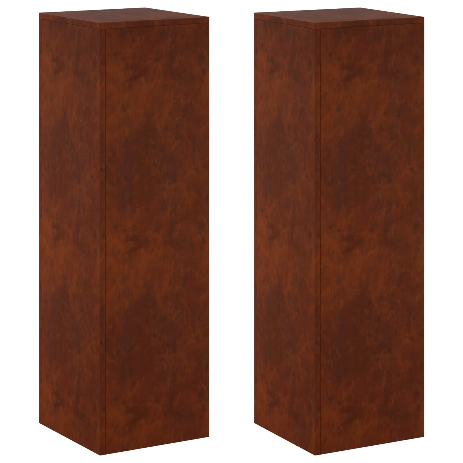 vidaXL Stojan na rostliny 2 pcs Rezavá 30 x 30 x 100 cm