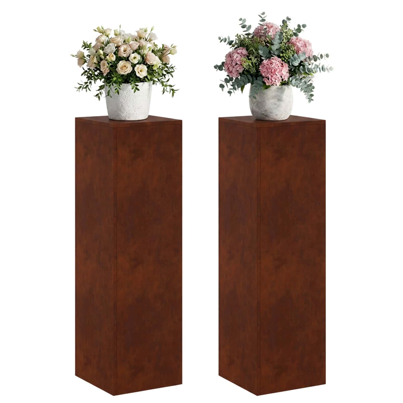 Plantenstandaard 2 pcs Roestkleurig 30 x 30 x 100 cm image 3