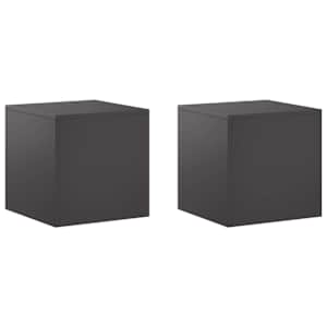 vidaXL Taimede alus 2 pcs Must 40 x 40 x 40 cm Teras