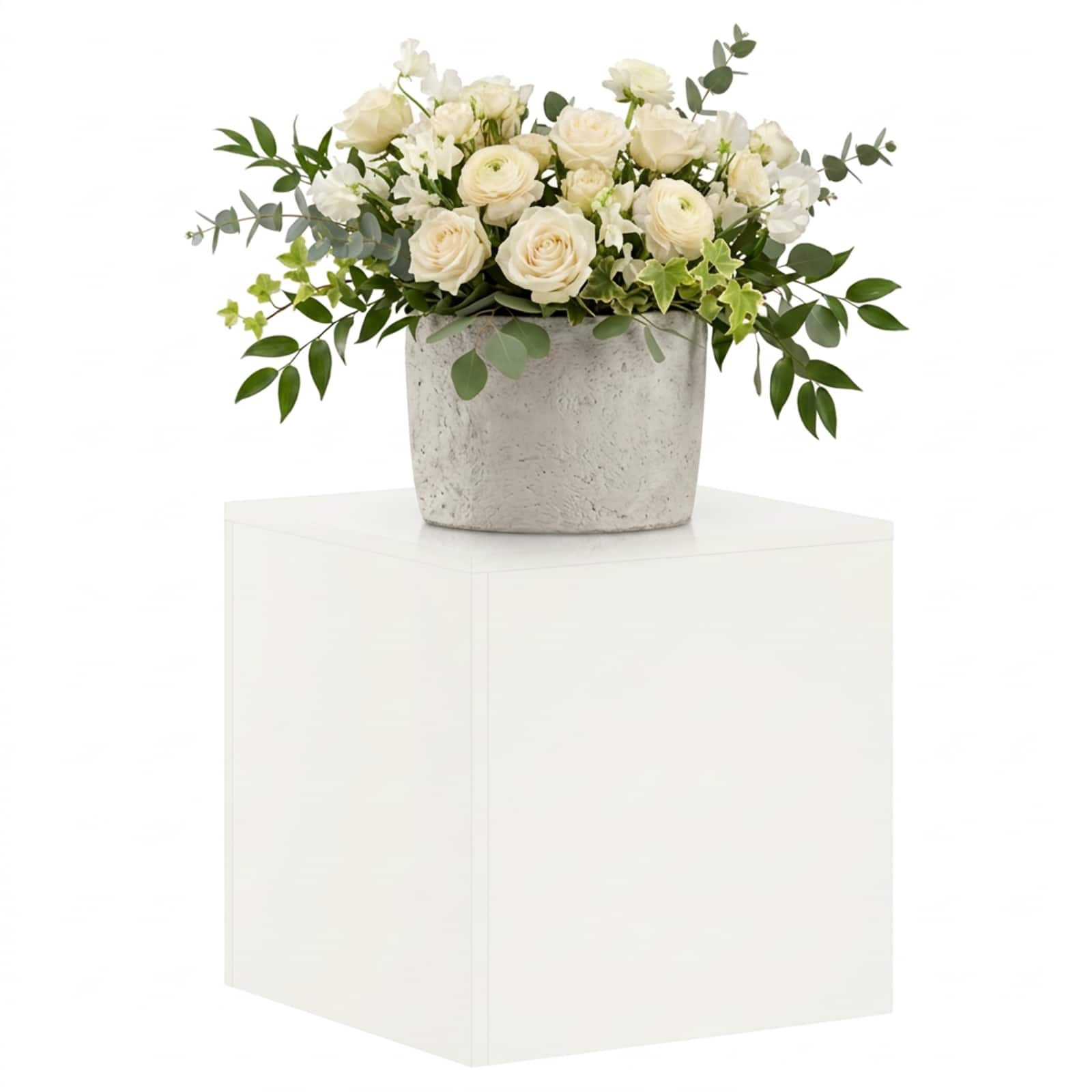 Plantenstandaard Wit 40 x 40 x 40 cm Staal image 3