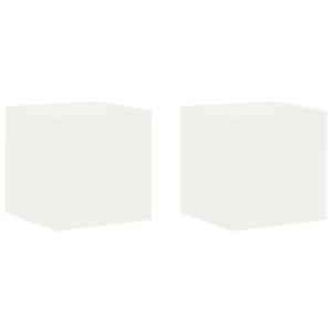 vidaXL Taimede alus 2 pcs Valge 40 x 40 x 40 cm Teras