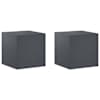 vidaXL Taimede alus 2 pcs Antratsiit 40 x 40 x 40 cm Tsingitud teras